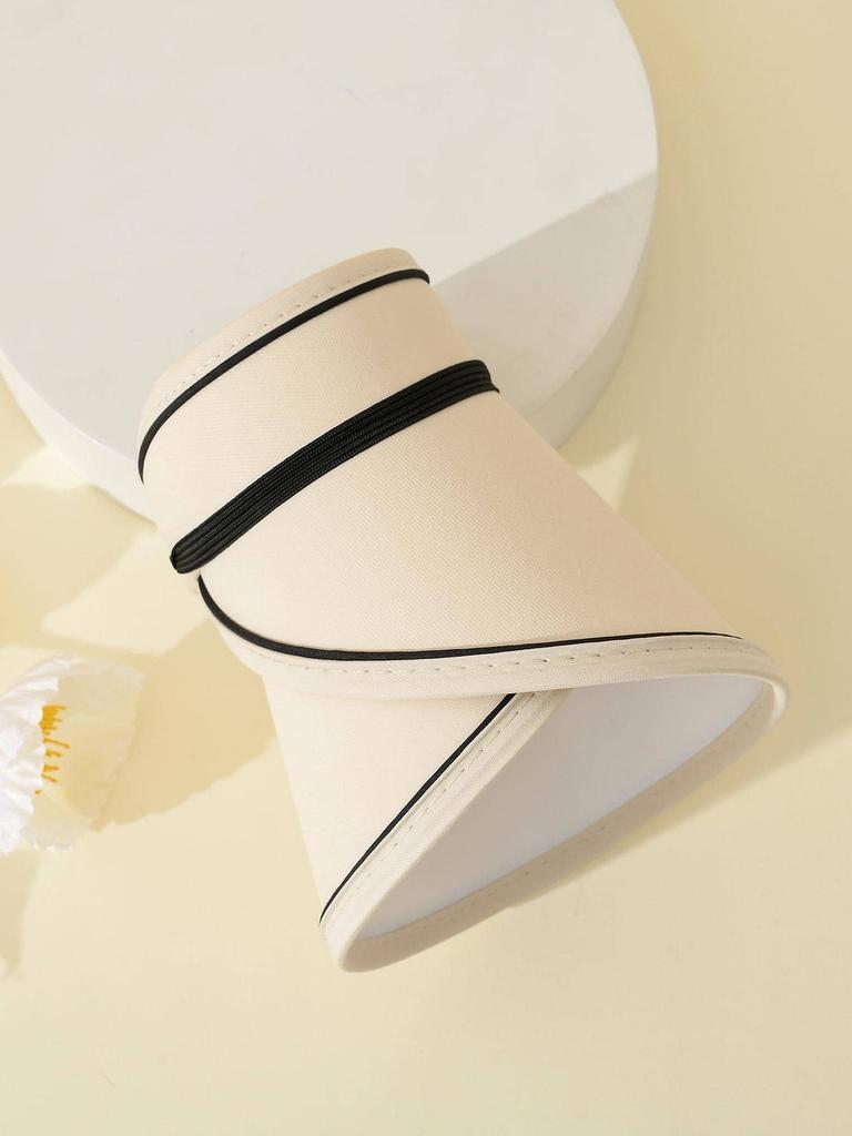 Summer New Fashion Visor Straw Hat Female Tassels Design Empty Top Outdoor Women Sun Caps