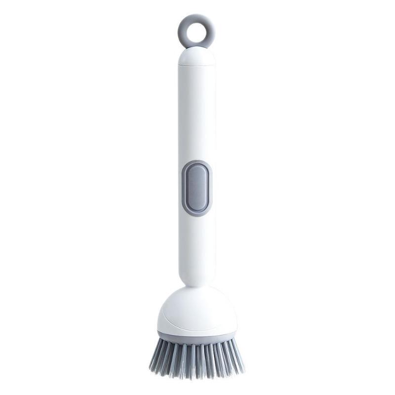 Long-handled Liquid-filled Rotating Pot Brush, Kitchen Pot Washing Brush, Oil-free Multi-functional Cleaning Brush