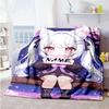 Anime Girl Customize Your Name Blanket Throw Customizable Blanket Comfortable Suitable for Couch Living Room Picnics Office Ideal for All Seasons
