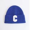 Autumn and Winter New Knitted Hat Children's Leisure and Warmth C Letter Wool Hat Student Pullover Hat Tide