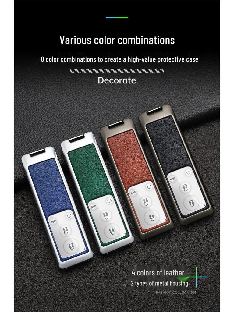 Compatible BYD G5 Car Key Case Cover (2016-2018 Models), High-End Suri Metal Shell.