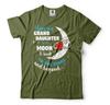 Eu Amo Minha Neta Até a Lua e de Volta Camiseta Avô Avó Camisetas