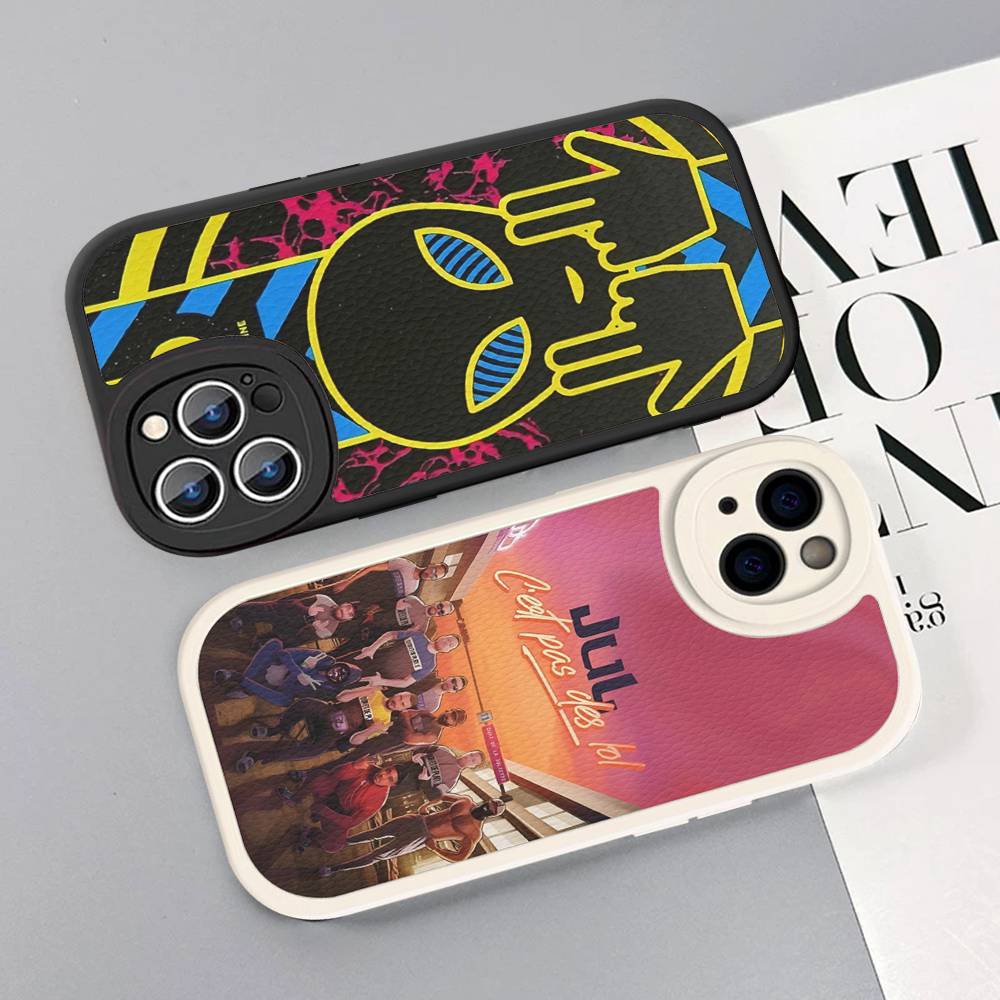 Rapper J-JuL C'est Pas Des Lol Phone Case For IPhone 16 15 14 13 12 11 Pro Max Plus Soft Leather Cover