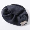 Versatile Wool Knitted Hat Crochet Bonnet Ear Protection Cap Trendy Stacking Hat  Unisex