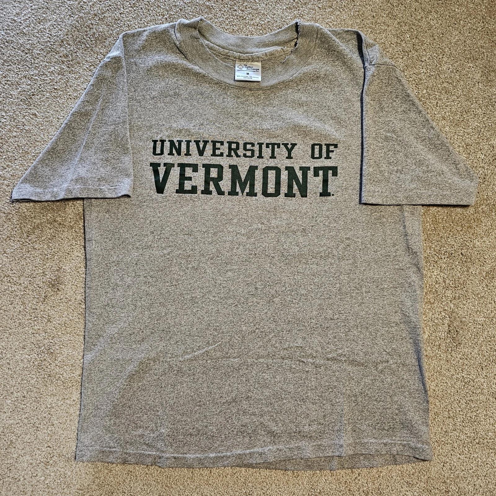 

Vintage 90s University Of Vermont T-shirt Mens L Gray Grunge Single Ironic Punk 2XL
