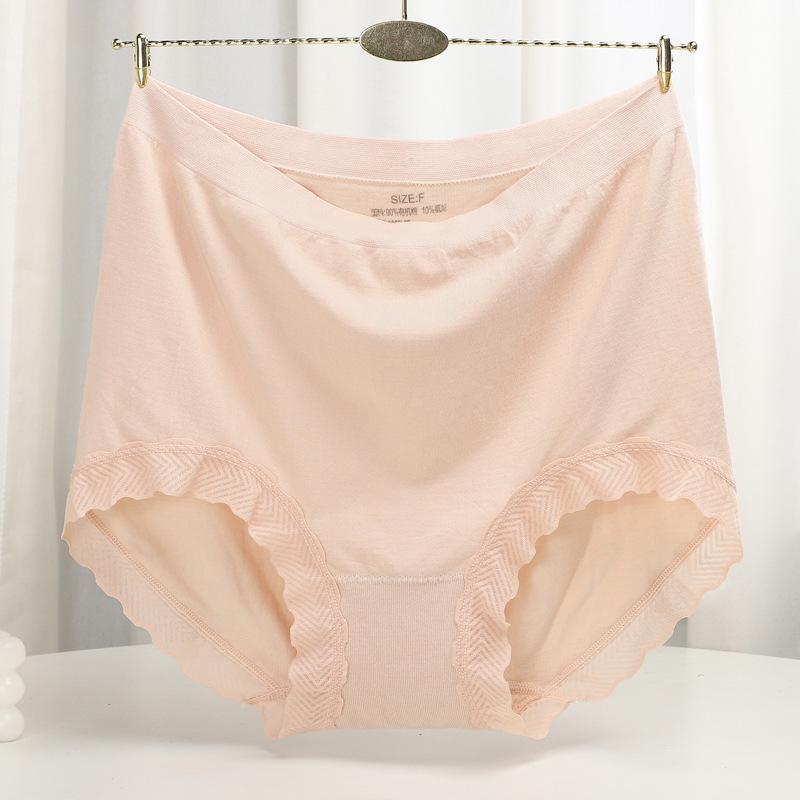 Seamless Panties High Waist Women's Briefs for Weight 100kg Large Size Underpants Solid Color Boyshorts
