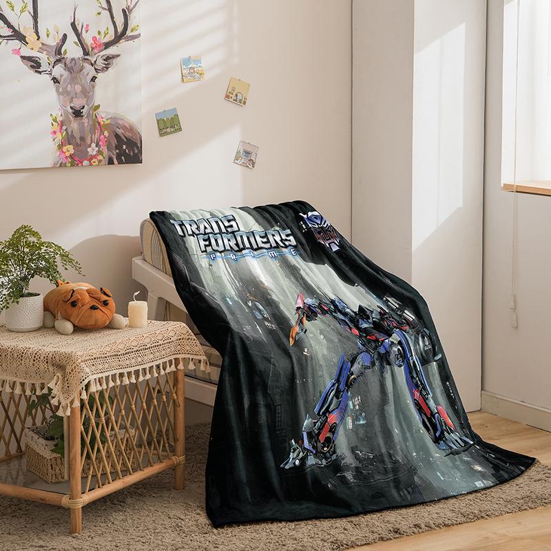 Transformers Series Flannel Blanket 3D Printed Sofa Blanket Thickened Blanket