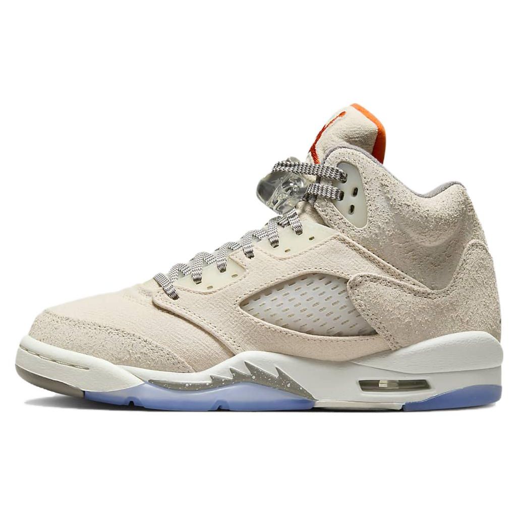 Air Jordan 5 Retro SE Craft GS Light Orewood Brown Детские кроссовки Кремовый Safety-Orange Flat-Pewter FD9220-180 35.5