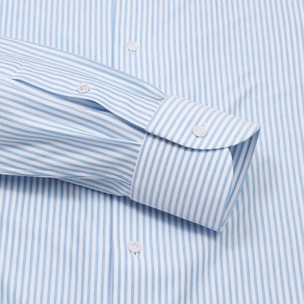 Vanbrough Jersey Span London Stripe Dress Collar Slim Shirt  Bossl1153 Bu 