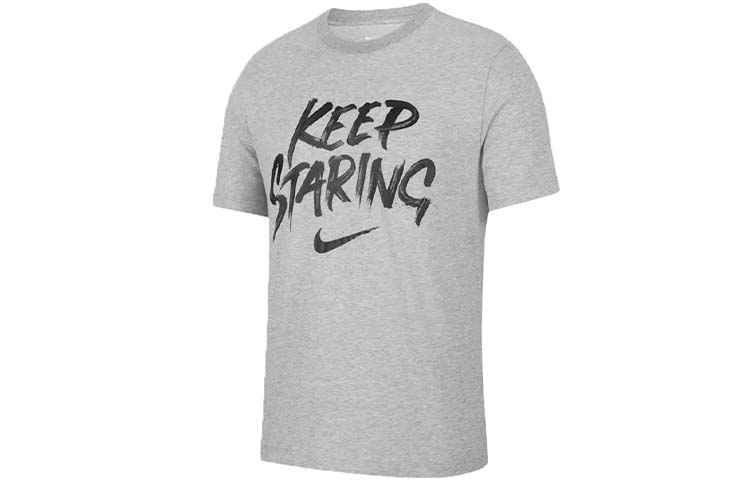 

Nike T Shirts Men s Gray Crew Neck Moderate Straight Fit CT6195-063 M