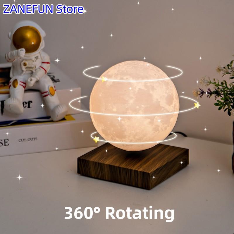 Magnetic Levitating 3D Printed Moon Lamp Globe Creative Office Bedroom Home Decoration Unique Gifts