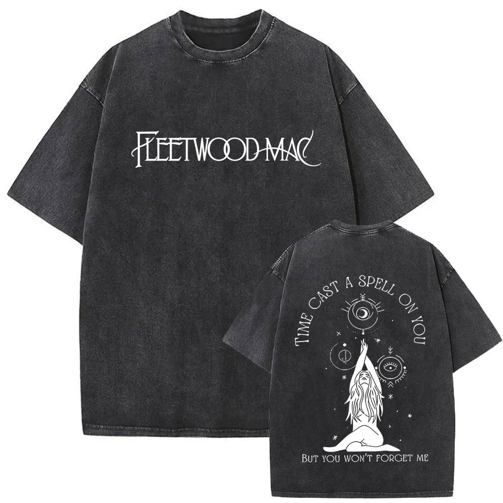 Washed Vintage Rock Band Fleetwood Mac Graphic T-shirt Stevie Nicks T Shirt Rumours T Shirts Men Women Gothic Oversized T-shirts