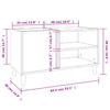 Record Cabinet Black 84.5 x 38 x 48 cm Engineered Wood