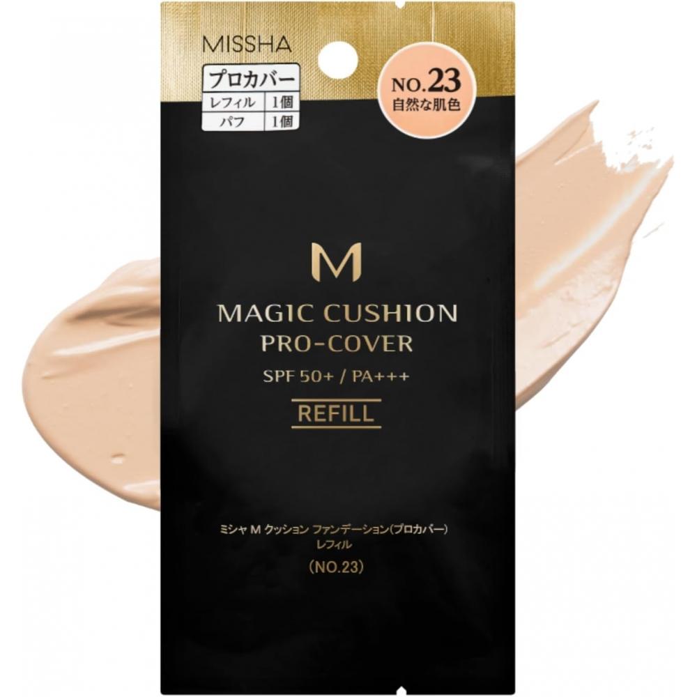 Missha M Cushion Foundation Pro Cover Сменный блок №23 Натуральный цвет кожи Сменный блок 1 x 1 1 x 1 №23 Натуральный цвет кожи