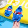 Shark EVA Perforated Summer Sandals for Kids - Non-slip Cartoon Indoor Slippers for Boys and Girls.