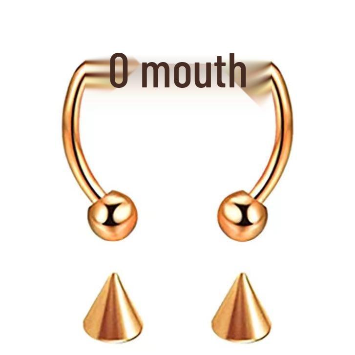 Stainless Steel Magnetic Nose Ring - Non-Piercing Hoop & Stud Clip Jewelry