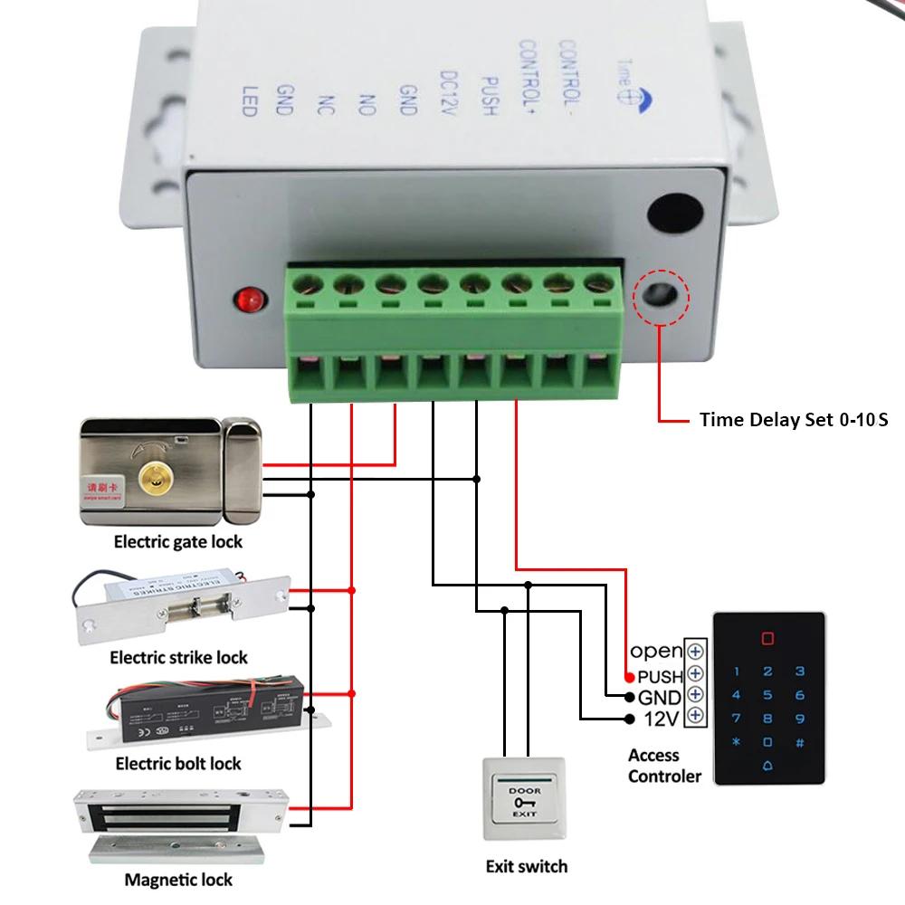 DC 12V Door Access Control System Switch Power Supply 3A 5A AC 100~240V For Electric Lock RFID Fingerprint Access Control System