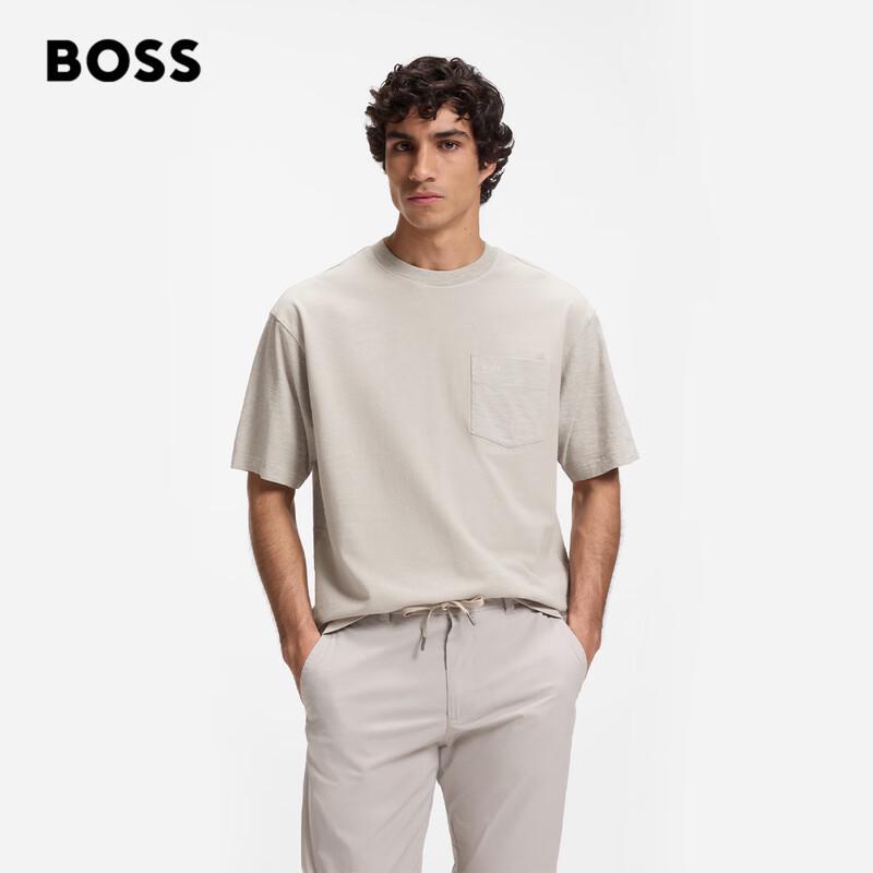 BOSS Men s Summer 2026 Relaxed Fit Cotton T-Shirt L
