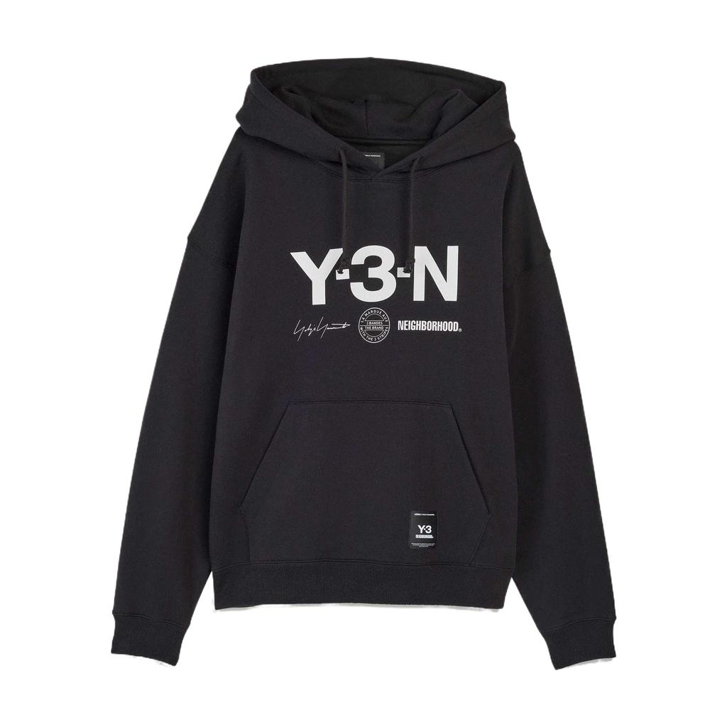 Y-3 X Neighborhood X Dainese Logo Printed Drawstring Hoodie JW7004