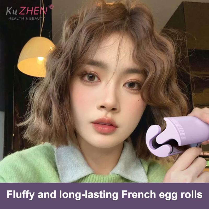 32mm Hair Curler Curling Egg Roll Wand Big Waves Fast Heating Water Ripple Curling Salon Quality Styler 4 Temperature Adjustable