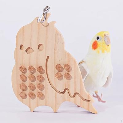 Bird Chew Toy Parrot Activity Block Cage Hanging for Cockatiels