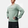 Li-Ning Fitness Series Logo Print Crew Neck Sweatshirt Men Sweatshirt Lake-Blue AWDU103-4