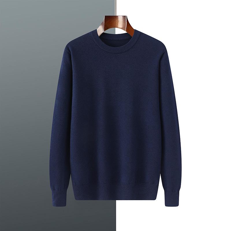 Men s Thick Knit Half-High Collar Casual Sweater - Warm Long Sleeve Pullover XL 150-170 lbs