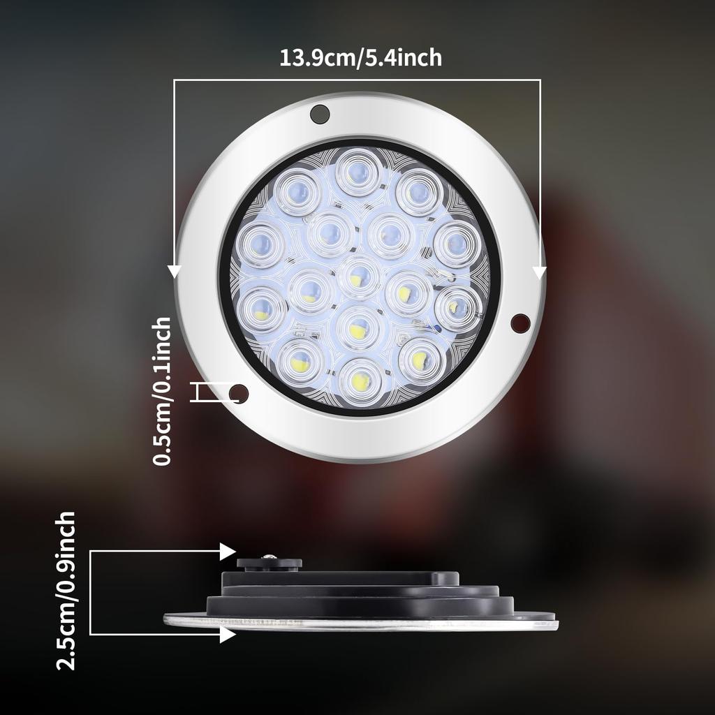 Ygmylandbb LED Truck Tail Lamp Trailer Tail Light 24V Back Lamp Universal Round Truck