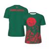 Grafica Bandiera Bangladesh Maglia da Calcio Uomo Moda Emblema Nazionale Stampa 3D Maglietta Sportiva Casual Oversize Traspirante