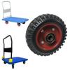Cart Rubber Flat Universal Wheel Silent Swivel Casters Tools Equipment Durable