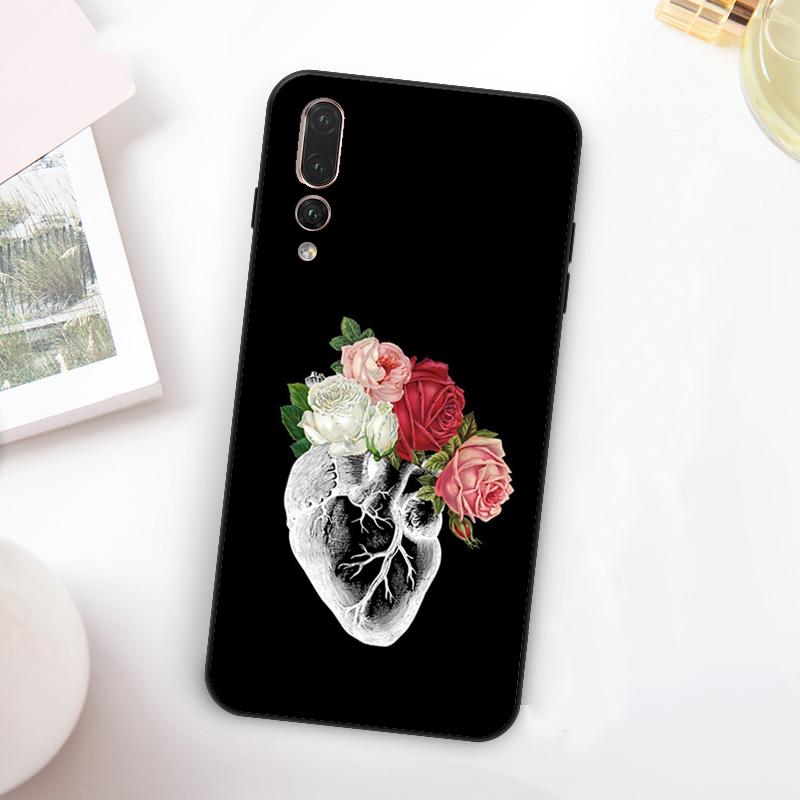 Human Anatomy Heart Art For Huawei Nova 11 10 9 SE Y70 Y60 Y90 Y61 Y91 Y73 Y72 12i 11i 8i P30 P40 Lite P60 Pro Case
