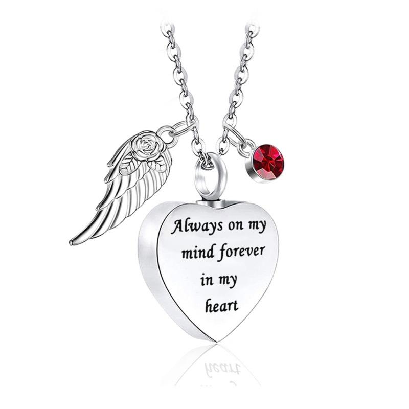 

Pet Urn Necklace With Charm Pet Ashes Jewelry