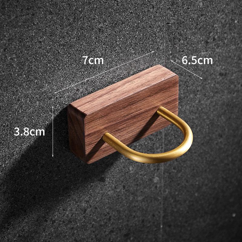 

Solid Wood Bathroom Comb Rack Electric Toothbrush Shelving Vanity Wash Station Shaving Rack Wall hanging Rack Bathroom Hardware