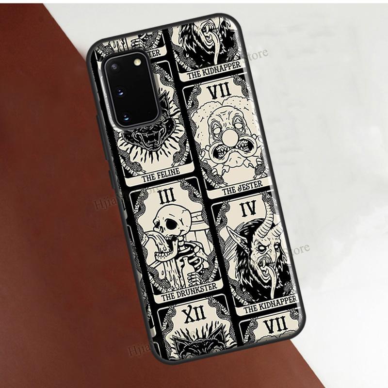 Occult Witchcraft Moon Gothic Witch Cover For Samsung Galaxy S22 Ultra S21 S20 FE Note 20 S8 S9 S10 Note 10 Plus Phone Case