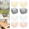 Iron Storage Basket Food Storage Organizer for Countertop Shelf Cabinets