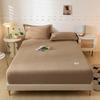 High-quality Soft Velvet Fitted Sheet with Elastic Bands Non Slip Adjustable Mattress Covers for Single Double King Queen Bed 160x200cm