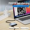 USB-C 4-in-1 Docking Station for Apple Laptop/iPad with HD Converter, USB 3.0 & 100M Network