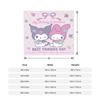 My Melody Kawaii Flannel Throw Blanket Blanket for Bed Bedroom Ultra-Soft Bedding Throws