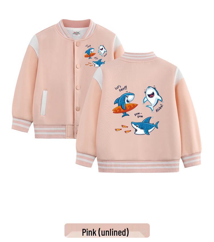 Kinder Baseballjacke mit Fleece-Futter - Lässige Herbst-/Winter-Oberbekleidung