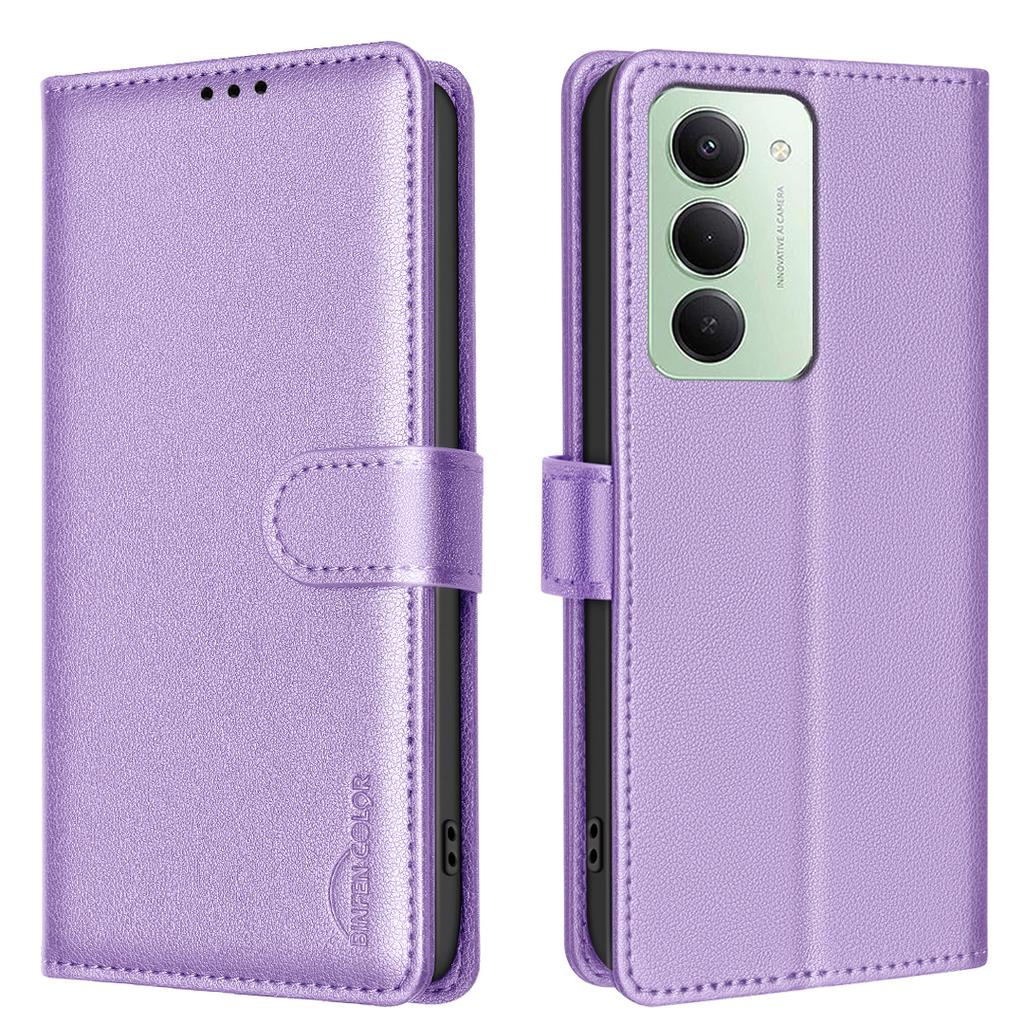 For Xiaomi Redmi 15 5G (Global) (169mm) Leather Case BINFEN COLOR BF32 Wallet RFID Blocking Phone Cover