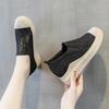 Summer Shoes Women Fashion Sneakers Breathable Mesh Shoes Flat Platform Height Increasing 7cm Brand Black Shoes