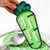 PVC Kitchen Spatula Holders Spoon Fork Rack Shelf Pot Lid Organizer Chopsticks Spoon Rest Pad Carrot Shape Dish Drying Mat