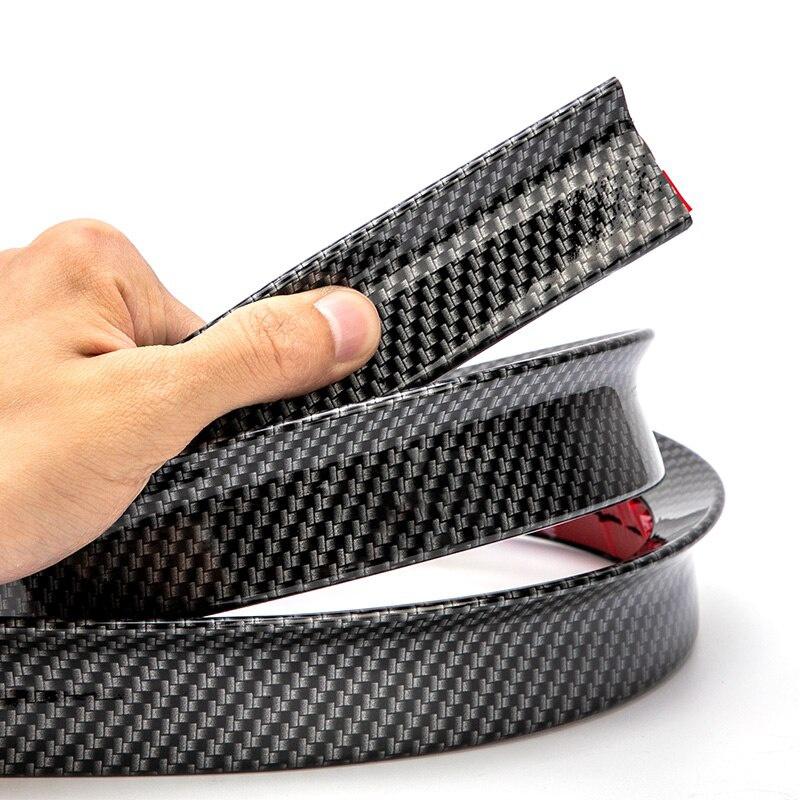 1.5M Racing Style Carbon Fiber Car Spoilers Wing Fashion DIY Refit Tail Spoiler Universal Fitting