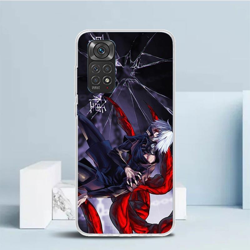 G-Ghoul Tokyo Kaneki Ken Soft Cover for Xiaomi Redmi Note 15 14 13 12 Pro Plus Phone Case 14S 11S 11T 11E 10S 10 4G Pattern Shel