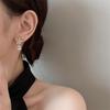 S925 Sterling Silver Korean Crystal Flower Drop Earrings: Autumn/Winter Luxury Design