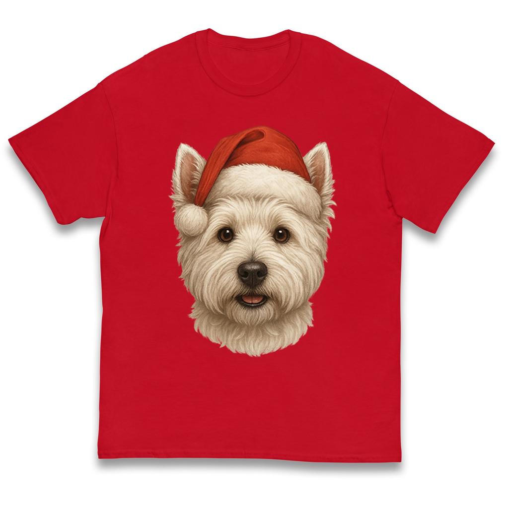 West Highland White Terrier Face Christmas Kids T Shirt