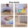 Kangzhihao Wheeled Clear Storage Box for Clothes, Toys, & Books