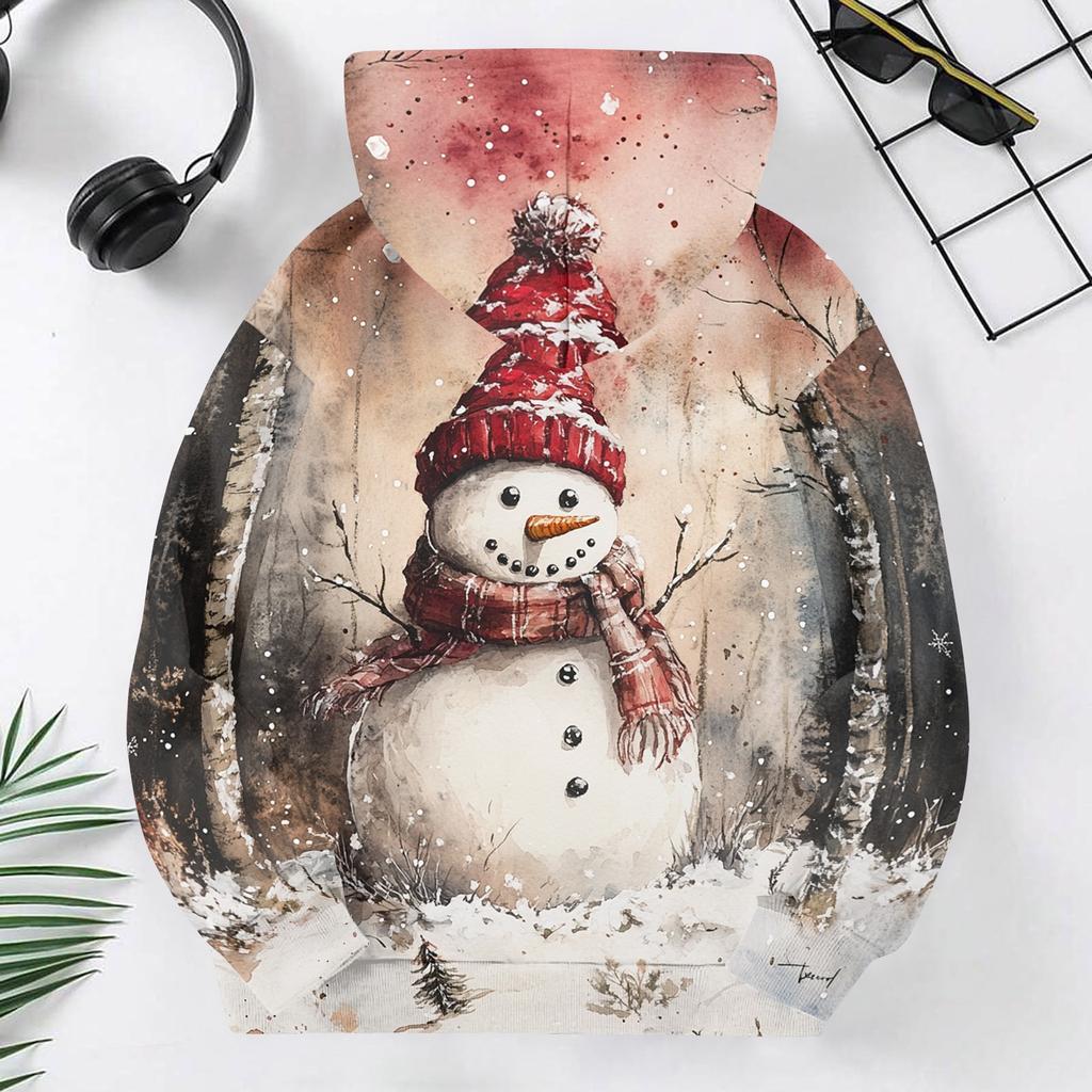 Children's Christmas printed sweater