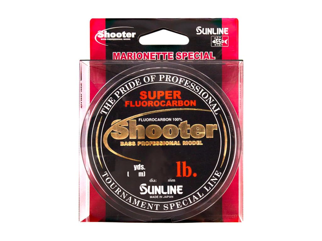 SUNLINE Bass Fishing Fluoroline Shooter Finesse Special 100m Natural Clear No. 2.25 (9LB)