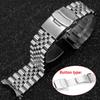 Cinturino di Lusso in Acciaio Inossidabile Massiccio 18mm 19mm 20mm 21mm 22mm 23mm 24mm 26/28/30mm per Orologi Seiko con Attacco Curvo